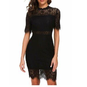 Zalalus Black Lace Cocktail Dress NWT.